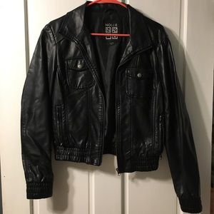 Nollie faux leather jacket